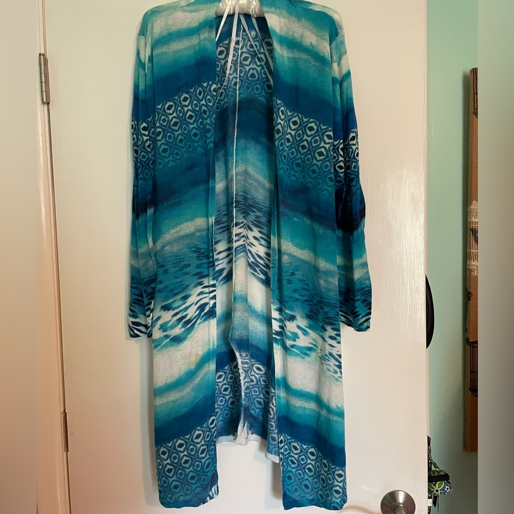 Chicos Aqua Blue Shawl